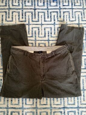 Vintage J.Crew Men Pants Olive Green Casual Chinos
